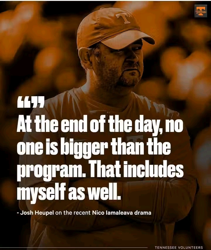 “Josh Heupel Breaks Silence With the Perfect Response to Nico Iamaleava Leaving Tennessee: ‘Who Needs One Star When a Whole Galaxy Is Ready to Shine?”