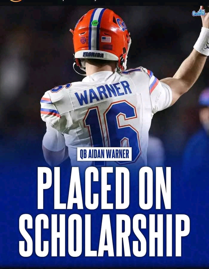 BREAKING🚨🏈: Florida Football Scores Big! Aiden Warner’s Scholarship Award Marks a New Era of Excellence for the Gators – Get the Inside Scoop!…