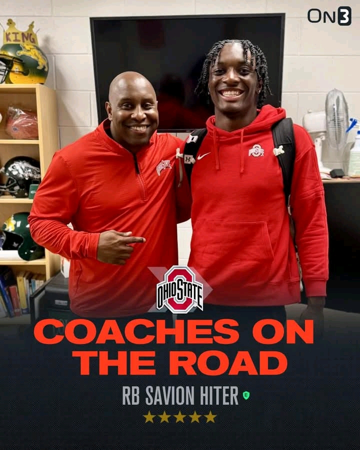 Nation’s No. 1 Running Back Savion Hiter Commits to Ohio State Following Personal Visit From RB Coach Carlos Locklyn, Giving Buckeyes Major Recruiting Win in“