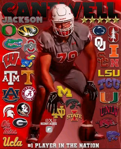 Best 5-star OT Jackson Cantwell Decommits From Previous School, Commits To Missouri Tigers Over Miami, Oregon, & Ohio State….