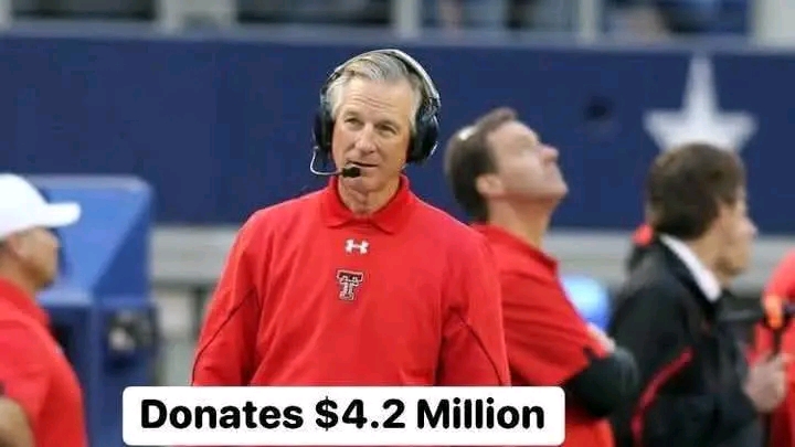 BREAKING: Texas Tech Red Raiders Former Football Head Coach Tommy Tuberville Donates $4.2 million of Football Earnings To Charities and Homeless Relief Efforts, Demonstrating Extraordinary Compassion in a World Often Marked by Indifference—Setting Powerfull Example of Selflessness and Leadership Beyond The…..