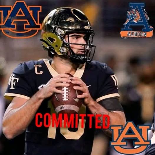 5-Star QB Stuns College Football World with Shocking Decommitment from Wake forest, Flips Commitment to Auburn tigers Over Powerhouses Penn State, Tennessee and …
