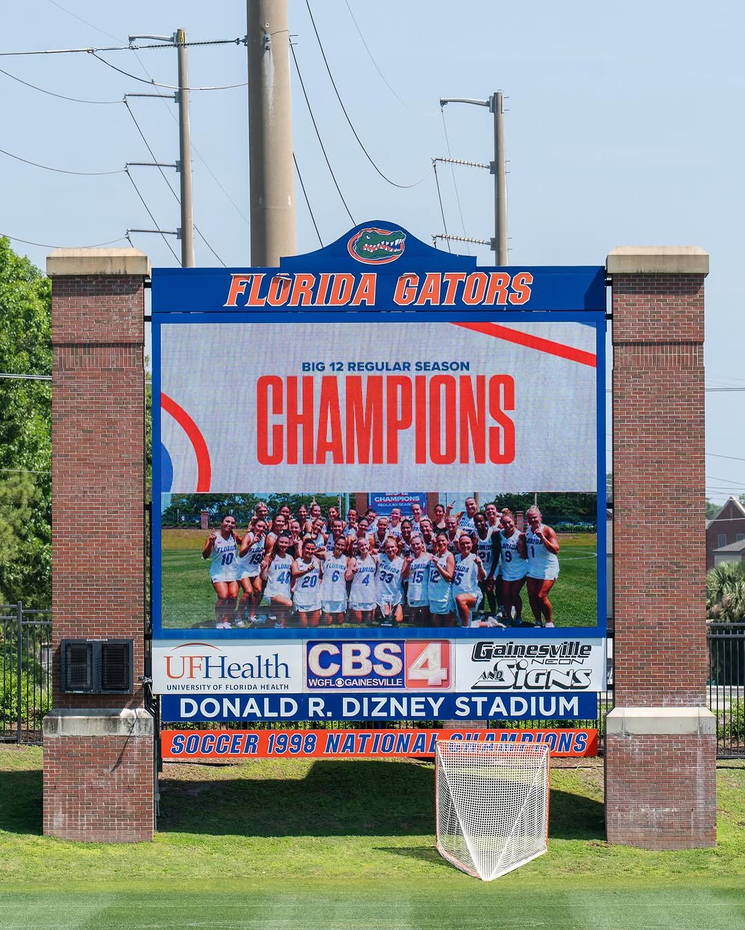 Florida Gators Women Celebrate 2025 NCAA Big 12 Championship with Billboard Tribute to Winning Season