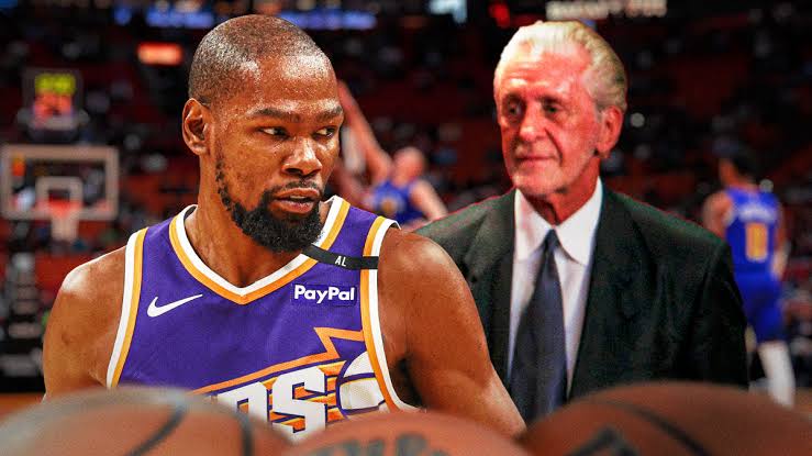 FREE AGENT DEAL SEALED: Miami Heat President Pat Riley Stuns Fans And NBA World, With The Acquisition Of Elite Power Forward And Rim Protector Kevin Durant, In A Surprise Trade With Phoenix Suns….