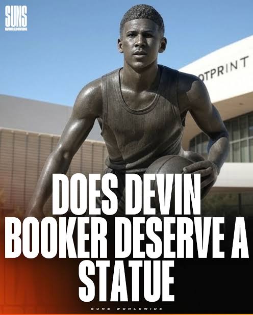 ESPN REPORT: Phoenix Sun Unveiled Erect Statue at Phoenix Stadium Powerful Tribute Honoring Devin Booker Legacy of  Excellence, and Impact—A Historic Moment Celebrating a Trailblazer Whose Influence Transcends the Game and Inspires Generations to