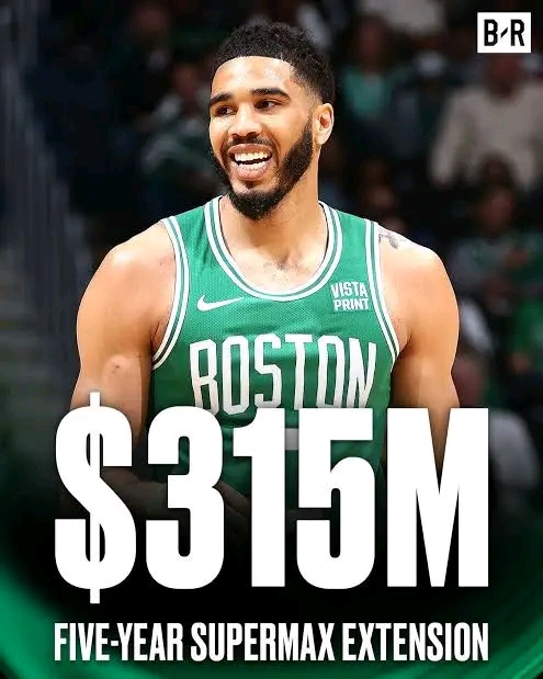 JOY AT TD GARDEN: 𝙅𝙖𝙮𝙨𝙤𝙣 𝙏𝙖𝙩𝙪𝙢 𝙧𝙚𝙘𝙚𝙣𝙩𝙡𝙮 𝙨𝙞𝙜𝙣𝙚𝙙 𝙖 𝙛𝙞𝙫𝙚-𝙮𝙚𝙖𝙧, $314 𝙢𝙞𝙡𝙡𝙞𝙤𝙣 𝙘𝙤𝙣𝙩𝙧𝙖𝙘𝙩 𝙚𝙭𝙩𝙚𝙣𝙨𝙞𝙤𝙣 𝙬𝙞𝙩𝙝 𝙩𝙝𝙚 𝘽𝙤𝙨𝙩𝙤𝙣 𝘾𝙚𝙡𝙩𝙞𝙘𝙨, 𝙢𝙖𝙠𝙞𝙣𝙜 𝙝𝙞𝙢 𝙩𝙝𝙚 𝙝𝙞𝙜𝙝𝙚𝙨𝙩-𝙥𝙖𝙞𝙙 𝙥𝙡𝙖𝙮𝙚𝙧 𝙞𝙣….