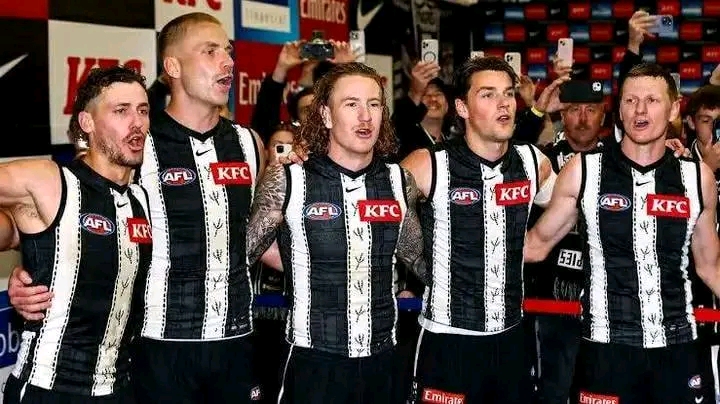 Magpies sing sweets victory song Collingwood claws back win against saints 