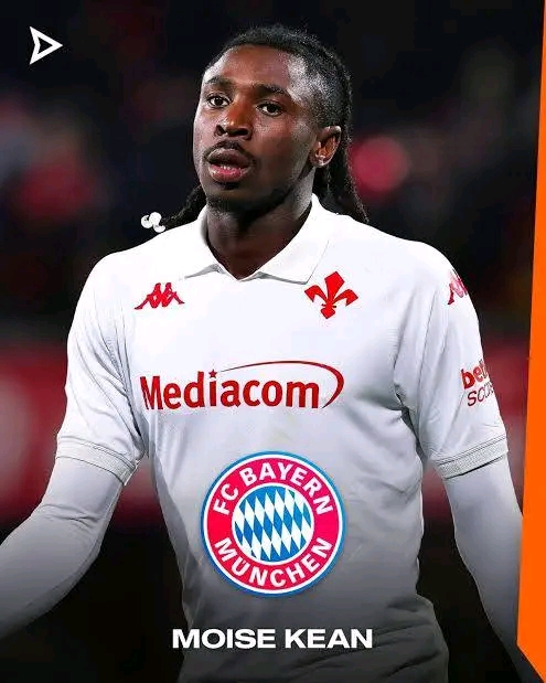 🔴⚪ **Bayern schnappt zu! Moise Kean wechselt von der Fiorentina nach München** ⚽🇮🇹 Nach intensiver Verfolgungsjagd sichert sich der Rekordmeister den italienischen Stürmer – ein neuer Angriffsjoker für Tuchels Offensive.